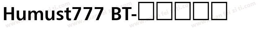 Humust777 BT字体转换